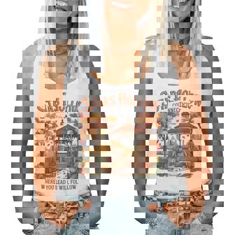 Stars Hollow Pumpkin Thanksgiving Autumn Fall Y'all Leaves Women Tank Top - Thegiftio