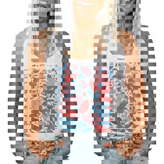 Subtle Freedom Democracy Truth Boho Floral 4Th July Resist Women Tank Top | Mazezy