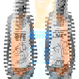 Sunny Morning Coffee Xundayun Delicious Coffee バックプリント レディースタンクトップ - Kawaiitshirt