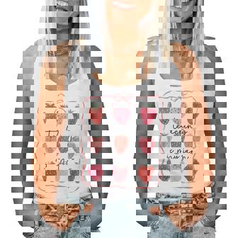 Teaching Is My Jam Teacher Team Crew Cute Strawberry Girls Women Tank Top | Mazezy