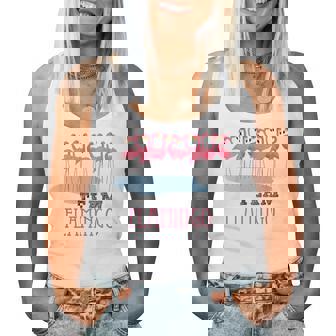 Team Flamingo キュート フラミンゴシャツ 素晴らしい夏用シャツ レディースタンクトップ - Kawaiitshirt