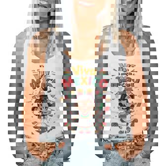 Toddler Viva Mexico Girl Mexican Flag Independence Day Women Tank Top - Monsterry