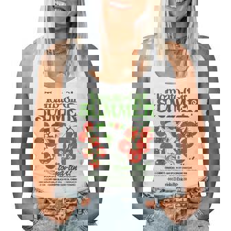 Tomato Girl Summer Tomato Fresh Fruit Trendy Aesthetic Women Tank Top | Mazezy