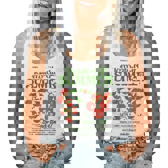 Tomato Girl Summer Tomato Fresh Fruit Trendy Aesthetic Women Tank Top - Monsterry