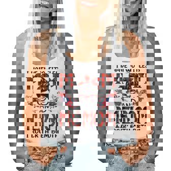 I Have Two Titles Mom And Memom Red Buffalo Women Tank Top - Monsterry