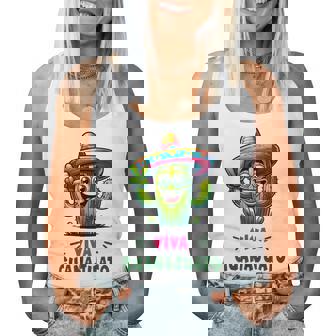 Viva Guanajuato Mexico Cactus ビバ・グアナファト・メキシコ サボテン・ソンブレロ レディースタンクトップ - Kawaiitshirt