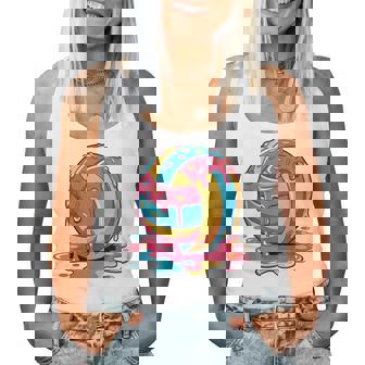 Volleyball Stuff Ice Cream Volleyball Drip N Girls Women Tank Top - Monsterry