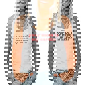 Your Mom Is My Cardio Y2k Aesthetic レディースタンクトップ - Kawaiitshirt