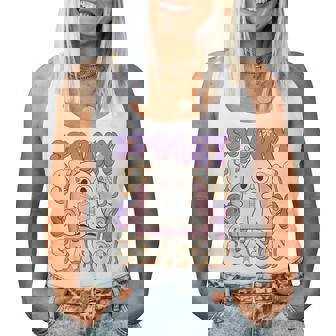 おもしろい言葉 不気味な季節 ハロウィン 幽霊 先生 女性 男性 レディースタンクトップ - Kawaiitshirt