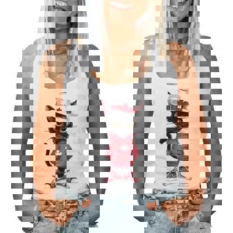 カナダデー 面白い クール 黒猫 カナダ国旗 キッズ 女の子 男の子 レディースタンクトップ - Kawaiitshirt