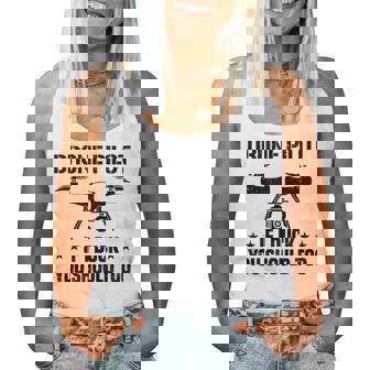 ドローン パイロット If I Duck Youhould Too ドローン フライングドローン Rc レディースタンクトップ - Kawaiitshirt