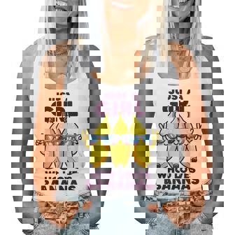 バナナ好きな女の子だけフルーツファニーイエローバナナ好き レディースタンクトップ - Kawaiitshirt