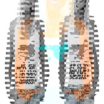 モササウルスが好きな女の子だけ レディースタンクトップ - Kawaiitshirt