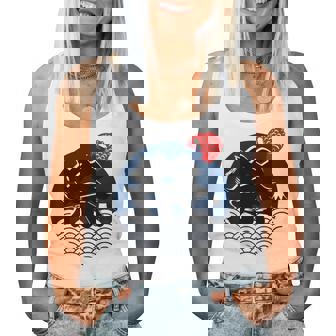 祭 まつり お祭り 海 富士山 鯛 夏祭り 秋祭り 花火大会 納涼まつり カジュアル はっぴのようなおもしろワッショイ レディースタンクトップ - Kawaiitshirt