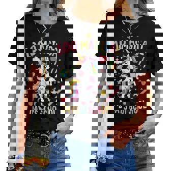 100Th Day Ofchool Unicorn 100 魔法の日々 先生 女の子 レディースTシャツ - Kawaiitshirt