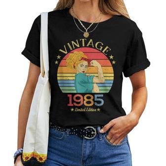 1985 Regalo Para Intage 1985 Regalos Para Es Nacidas En 1985 In Mangas Camiseta de mujer - Regaloses
