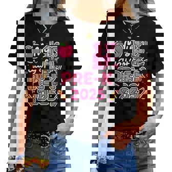 My 1St Day Of Pre-K Prek Pre K 2025 Back To School Girls Women T-shirt | Mazezy