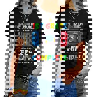 1St Grade Level Complete Last Day Of School Video Game Boys Women T-shirt | Mazezy