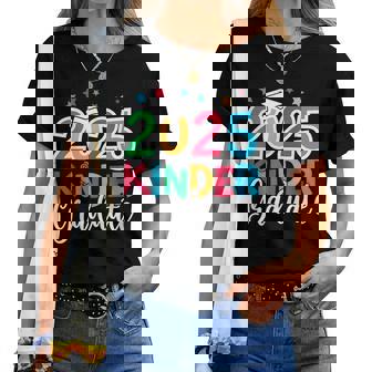 2025 Kinder Graduate Kindergarten Graduation 2025 Boys Girls Women T-shirt | Mazezy