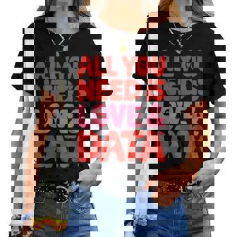 All You Need Is Love & Data Teacher コンピュータースプレッドシート レディースTシャツ - Kawaiitshirt