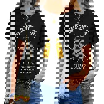 Amis De Bière Amusants Pour Toujours Amateurs De Bière Partenaire De Boisson Bff T-shirt femme - Cadeauxyz