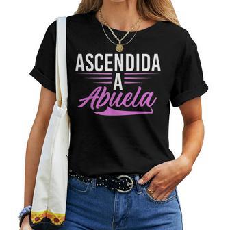 Ascendida A Abuela Familia Abuelos Jubilados Abuelita Abuela Camiseta de mujer - Regaloses