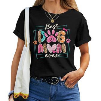 Best Dog Mom Ever Mother's Day Dog Mommy Girl Women Women T-shirt - Thegiftio UK