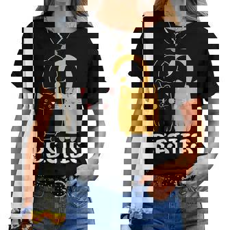 Best Friends Beste Freundin Für 2 Mädchen Katzen Partnerlook T-shirt Frauen - Geschenkecke