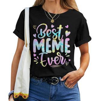 Best Meme Ever Mama Grandma Mother's Day Tie Dye Women Women T-shirt - Thegiftio UK