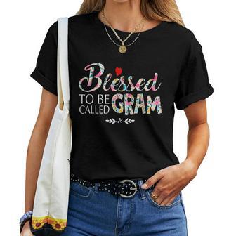 Blessed To Be Called Gram Women T-shirt - Thegiftio UK