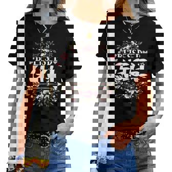 Blessed Gigi Grandma Life Flower 2025 Women Women T-shirt | Mazezy