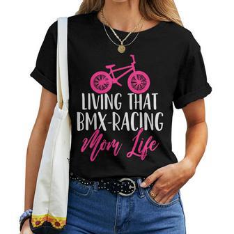 Bmx Mom Bmx Racing Mother's Day Women T-shirt - Thegiftio UK
