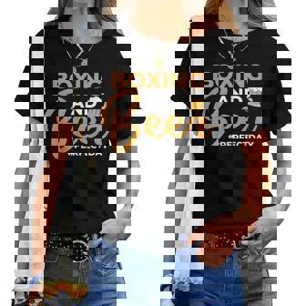Boxing And Beer Perfectday ボクサー・ボクシング レディースTシャツ - Kawaiitshirt