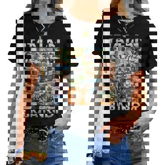 Brainrot Meme Italiano Pudrición Del Cerebro Italiano Brainrot Cuello Camiseta de mujer - Regaloses