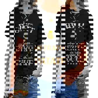 Brigitte Retraite Idee Cadeau Pot De Depart T-shirt femme - Cadeauxyz