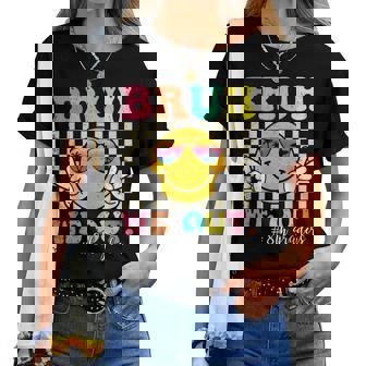 Bruh We Out 8Th Graders Eighth Grade Graduation Class 2025 Women T-shirt | Mazezy