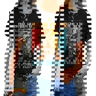 Bruh I'm In 5Th Grade Fifth Grade Dabbing Boy Student Women T-shirt | Mazezy