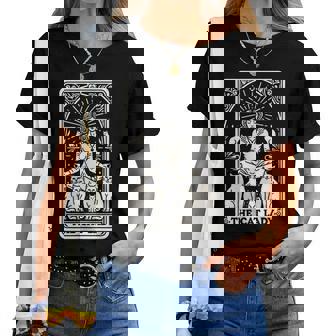 Carte De Tarotintage The Cat Lady T-shirt femme - Cadeauxyz