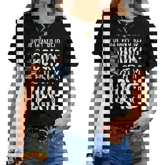 Cavallo Amante Libro Divertente Cavallo Mamma Regalo Maglietta da donna - Novitaregali