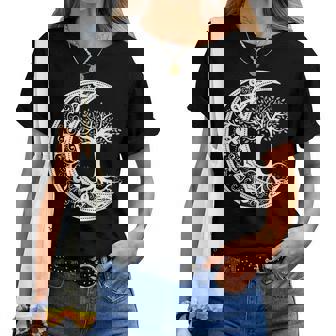 Chakra Arbre Deie Mandala Zen Yogaymbole Om Bouddha T-shirt femme - Cadeauxyz