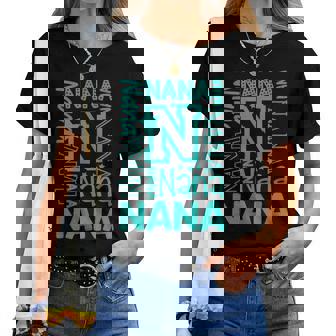 Cheery Nana Grandma レタープリント レディースTシャツ - Kawaiitshirt