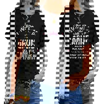 Copine Humour Cadeau Personnalisé Prénom Caroline T-shirt femme - Cadeauxyz