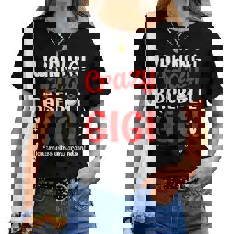 Crazy Baseball Gigi Grandma Gigi Of A Baseball Player Gigi Women T-shirt - Thegiftio UK