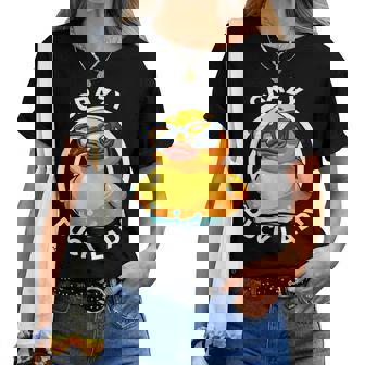 Crazy Duck Lady キュート アヒル ママ アヒルの所有者 面白い I Love Ducks レディースTシャツ - Kawaiitshirt