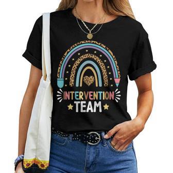 Cute Intervention Teacher Rti Interventionist Teacher Women T-shirt | Mazezy