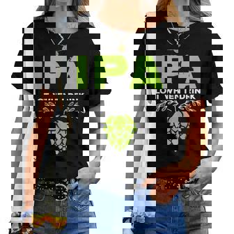 Cute Ipa Lot When I Drink Beer Drinker's Pun レディースTシャツ - Kawaiitshirt