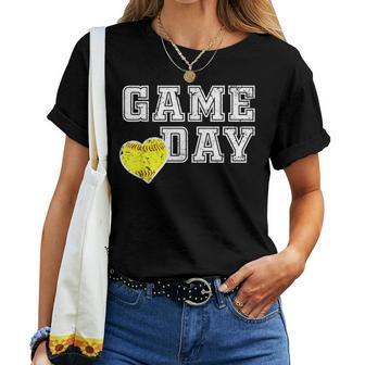 Cute Softball Mom Game Day Women T-shirt - Thegiftio UK