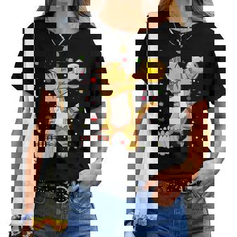 Dabbing Cat ボウリングシャツ 面白いボウリングギフト 猫 お母さん 女の子 レディースTシャツ - Kawaiitshirt