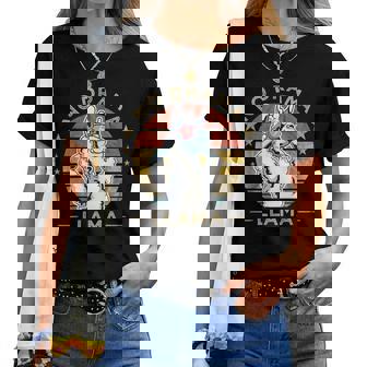 Divertido No Drama Llama Alpaca Retrointage No Problama Camiseta de mujer - Regaloses