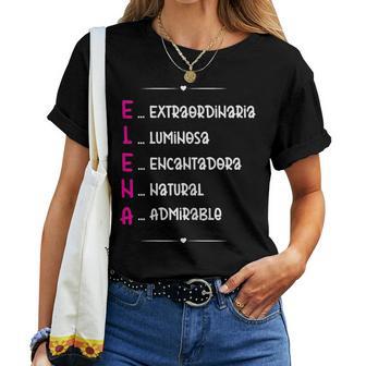 Elena Regalo Personalizado Nombre Elena Chica Camiseta de mujer - Regaloses